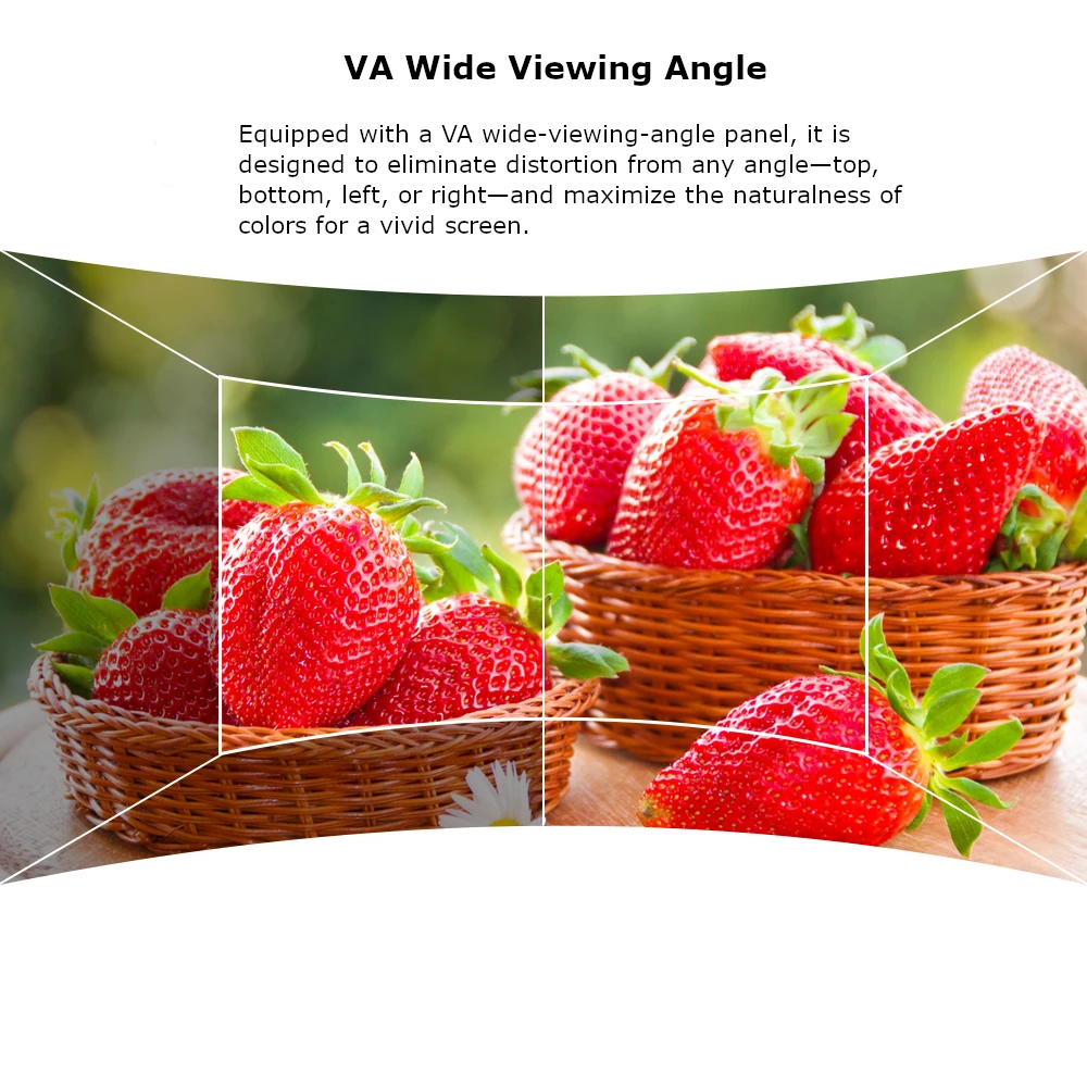 FYHXele 27" Curved Monitor — Full HD 1080p, 75Hz, VA Panel, HDMI/DP