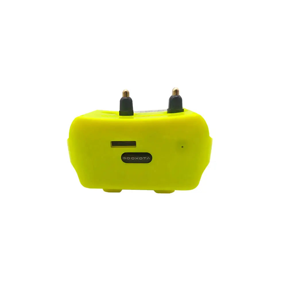 Close-up of the 4G Pet Tracker Hound GPS Collar tracker unit with antenna contacts