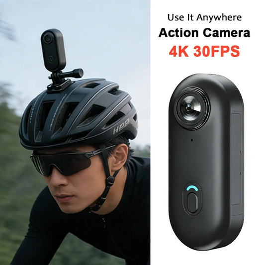 4K Mini HD Wifi 2.4G Action Camera Waterproof Magnetic Clip Click Chest Body Motorcycle POV Wearable Thumb Video Vlog Cameras