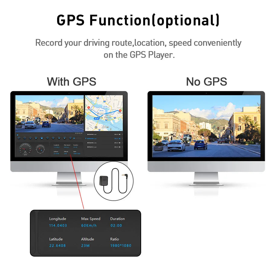 2K Car DVR WIFI GPS Stream Media Mirror Optional 1080P Car Video Camera Night Vision Loop Recording 24H Parking Black Box