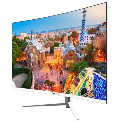 27Inch Curved Monitor 1K FHD 75Hz VA Panel 2Ms Response Adaptive-Sync for Gaming Monitor LED PC Desktop with HDMI/DP