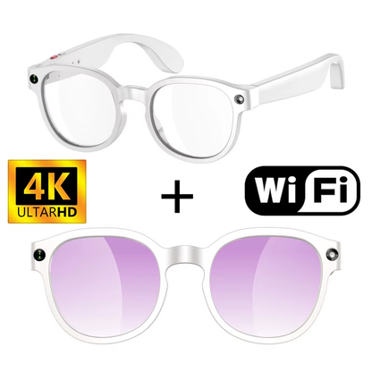 Smart AI Glasses with Camera — HD Photo & Video, Bluetooth Calls, Real-Time AI Translation, Waterproof