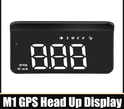 Car HUD M1 GPS Head-Up Display unit, black digital speedometer