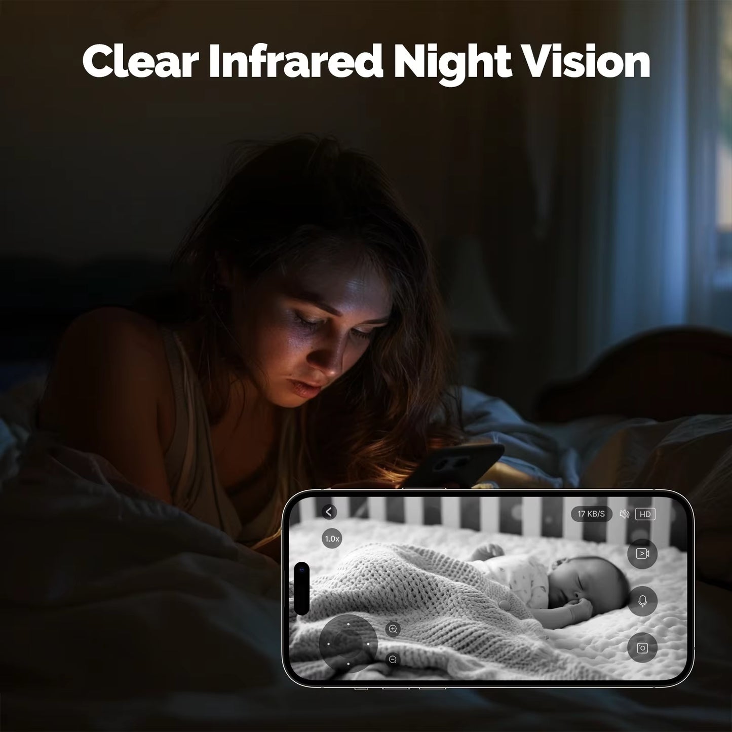Tuya Smart Camera 4MP, Wifi 360° Indoor Pan/Tilt with Night Vision, Motion Tracking, 2-Way Audio, for Home Security