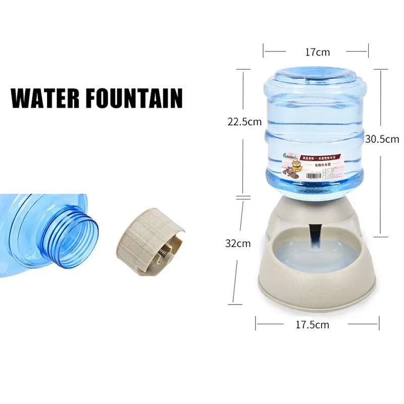 Automatic Gravity Water Dispenser dimensions diagram showing 17cm width and 30.5cm height