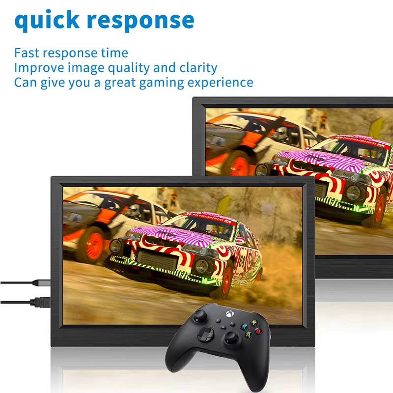 11.6-Inch Portable Monitor used as a second screen for Xbox gaming with fast response time